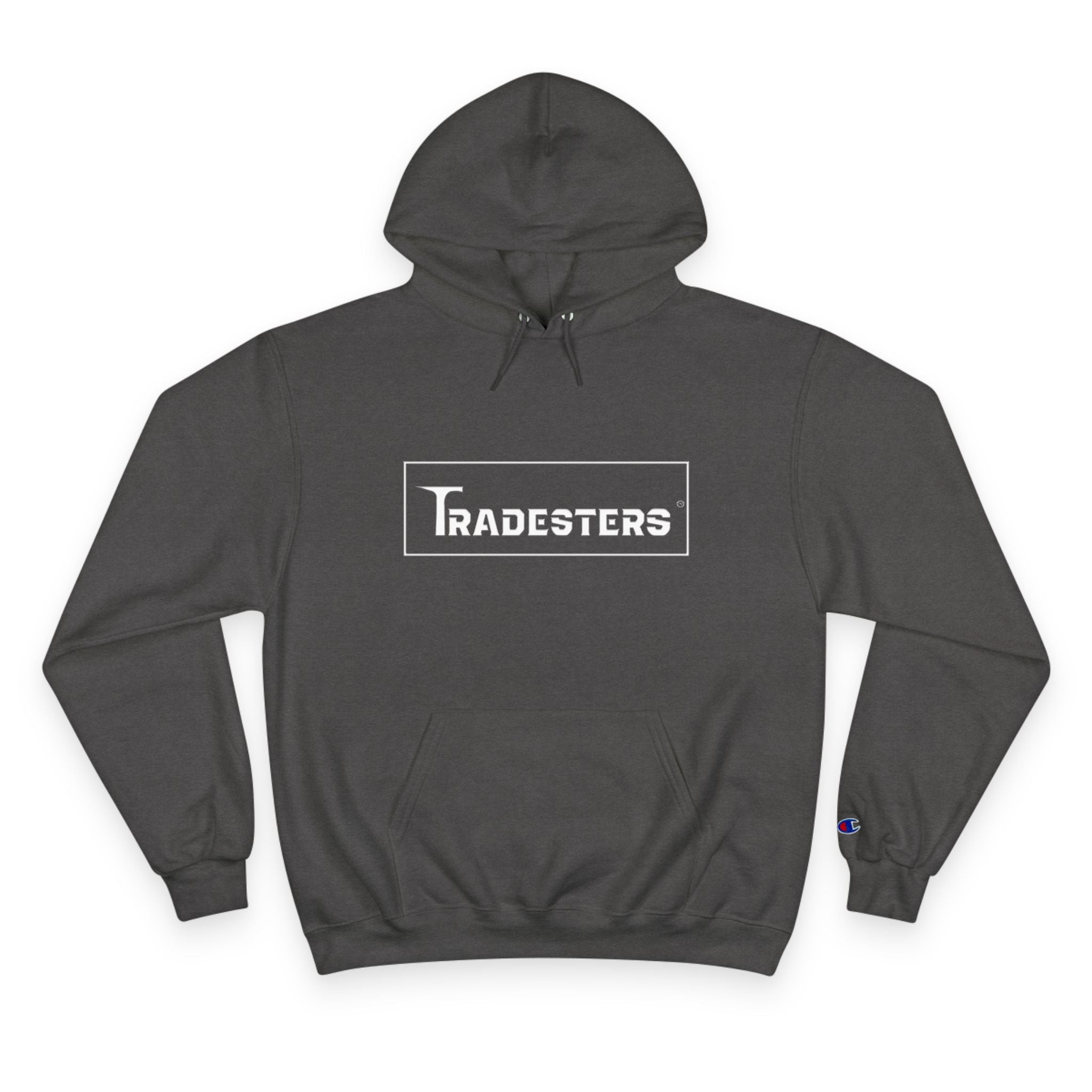 Tradesters White Logo Premium Champion Hoodie